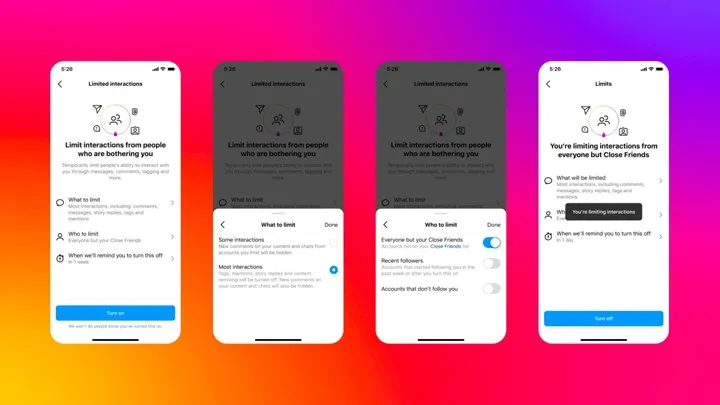 Instagram, kısıtlama özelliğinin kapsamını genişletti